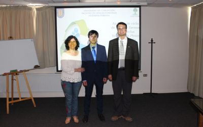 Ceremonia de examen de título profesional Waldo Oviedo en la FCF