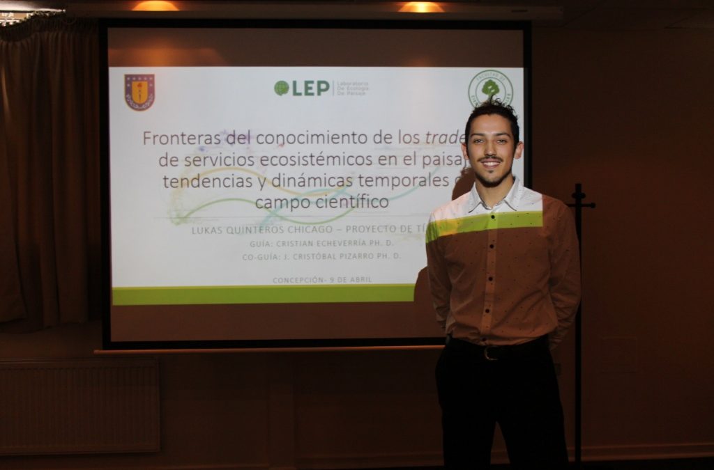 Lukas Quinteros es Ing. En Conservación de Recursos Naturales