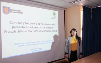 Camila Rivas es Ing. En Conservación de Recursos Naturales