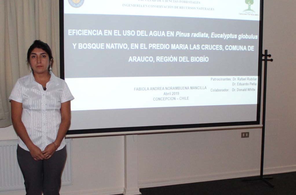 Fabiola Norambuena es Ing. En Conservación de Recursos Naturales