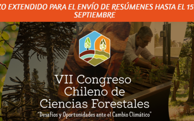 Se amplía plazo para el envío de resúmenes al “VII Congreso Chileno de Ciencias Forestales”