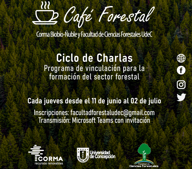 Programa de vinculación de CORMA apoya formación online de estudiantes a través de ciclo de charlas “Café Forestal”