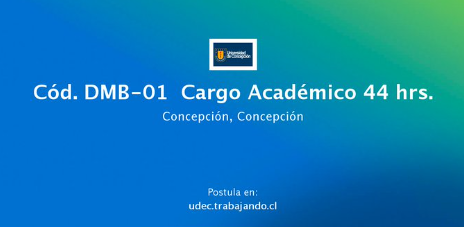 Departamento de Manejo de Bosques y Medio Ambiente llama a concurso público para Cargo Académico 44 hrs