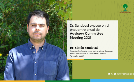 Dr. Simón Sandoval expuso en el Encuentro anual del PMRC Advisory Committee Meeting 2021 