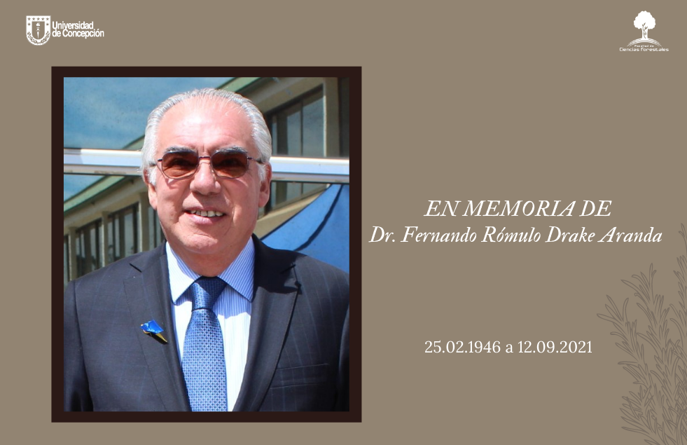 Lamentamos comunicar el fallecimiento de nuestro ex profesor, Dr. Fernando Rómulo Drake Aranda