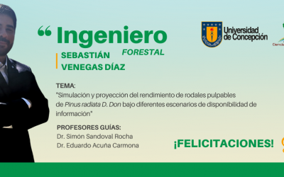 Sebastián Venegas Díaz es nuestro nuevo Ingeniero Forestal 