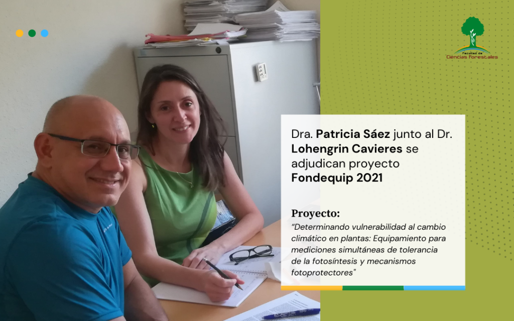 Dra. Patricia Sáez junto al Dr. Lohengrin Cavieres se adjudican proyecto Fondequip 2021