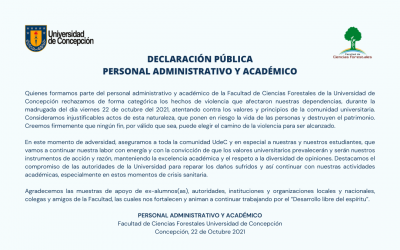 DECLARACIÓN PÚBLICA: PERSONAL ADMINISTRATIVO Y ACADÉMICO