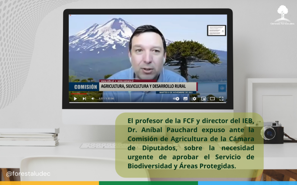 Profesor Aníbal Pauchard expone en Comisión de Agricultura de la Cámara de Diputados