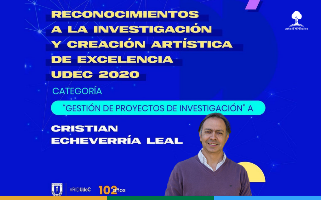 Profesor Dr. Cristian Echeverría recibe reconocimiento VRID UdeC