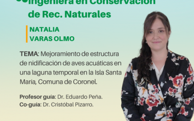 Natalia Varas Olmo es nuestra nueva Ingeniera en Conservación de Recursos Naturales