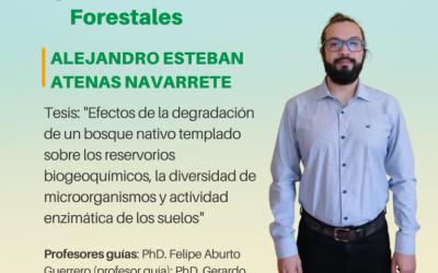 El Sr. Alejandro Esteban Atenas Navarrete es nuestro nuevo Magíster en Ciencias Forestales