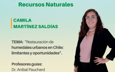 La señorita Camila Martínez Saldías es nuestra nueva Ingeniera en Conservación de Recursos Naturales.