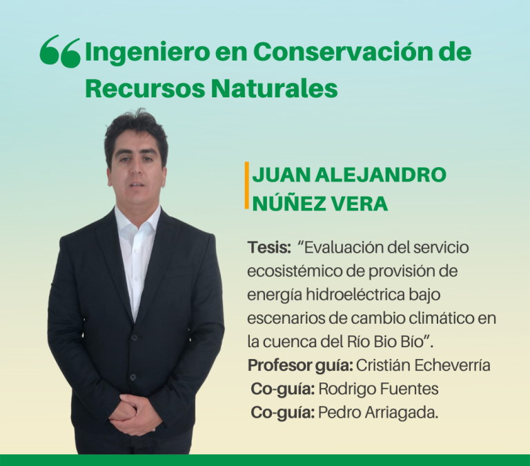 El Sr. Juan Alejandro Núñez Vera es nuestro nuevo Ingeniero en Conservación de Recursos Naturales