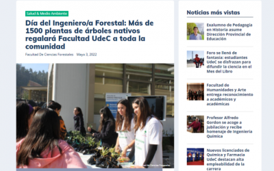 NOTICIAS UDEC: Día del Ingeniero/a Forestal: Más de 1500 plantas de árboles nativos regalará Facultad UdeC a toda la comunidad