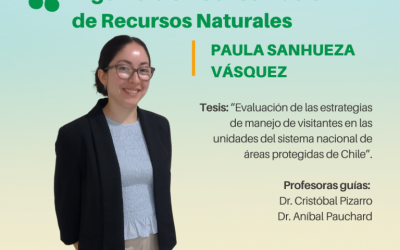 La Srta. Paula Sanhueza Vásquez es nuestra nueva Ingeniera en Conservación de Recursos Naturales UdeC.