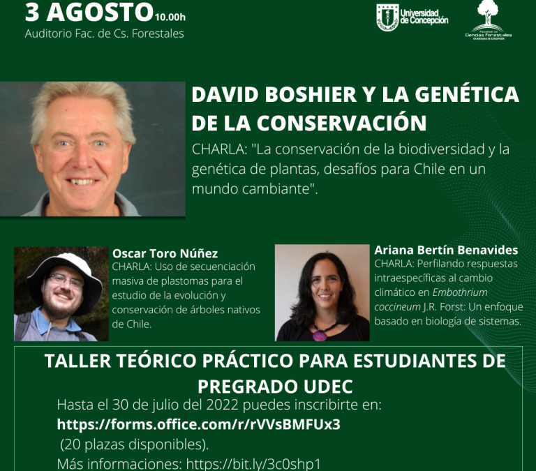 Participa en las próximas actividades que David Boshier realizará en la FCF-UdeC
