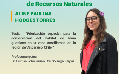 La señorita Aline Paulina Hodges Torres es nuestra nueva Ingeniera en Conservación de Recursos Naturales UdeC.