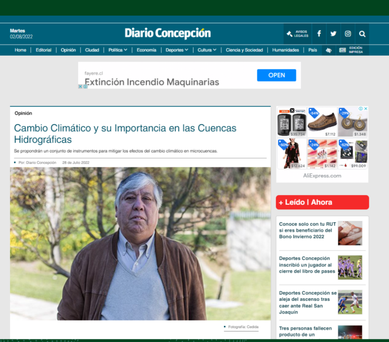 Cambio Climático y su Importancia en las Cuencas Hidrográficas