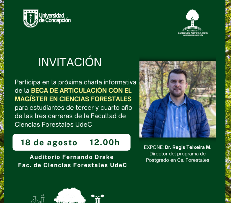 Charla sobre becas de articulaculación Magíster en Ciencias Forestales