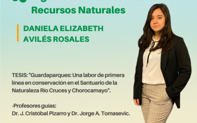 La Srta. Daniela Elizabeth Avilés Rosales es nuestra nueva Ingeniera en Conservación de Recursos Naturales UdeC