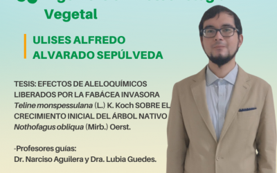 El Sr. Ulises Alfredo Alvarado Sepúlveda es nuestro nuevo Ingeniero en Biotecnología Vegetal UdeC