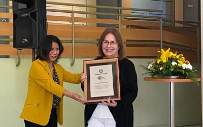 Centro de Biotecnología UdeC otorgó reconocimiento a la Dra. Darcy Ríos Leal por su destacada trayectoria