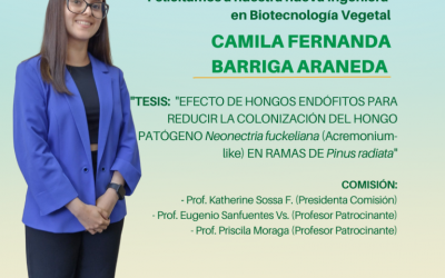 La Srta. Camila Fernanda Barriga Araneda es nuestra nueva Ingeniera en Biotecnología Vegetal UdeC.