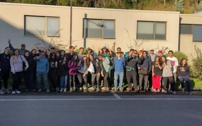 Nuevo grupo de estudiantes de Ing. en Conservación de Rec. Nat. se dirigen hacia Ranchillo Alto para realizar su Práctico II
