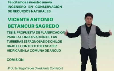 Vicente Antonio Betancur Sagredo es nuestro nuevo Ing. en Conservación de Recursos Naturales