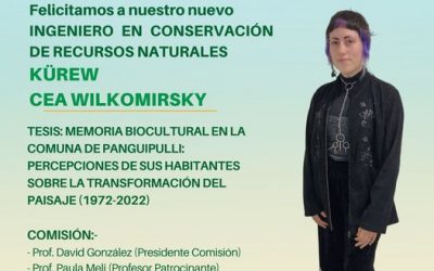 KÜREW CEA WILKOMIRSKY es nuestro nuevo Ingeniero en Conservación de Recursos Naturales UdeC
