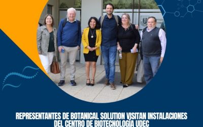 Delegación de la empresa Botanical Solution visitó Centro de Biotecnología junto a docentes de la Facultad.
