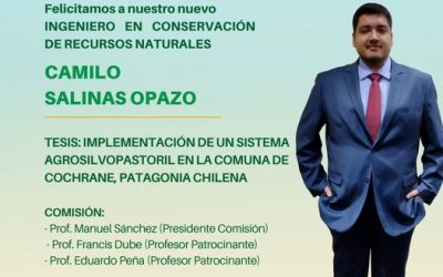 Camilo Salinas Opazo en nuestro nuevo Ingeniero en Conservación de Recursos Naturales UdeC