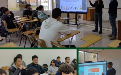 Charla del Dir. Reg. de CONAF Rodrigo Jara a estudiantes de primero de Ing. Forestal