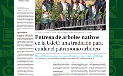 Diario Concepción: “Entrega de árboles nativos en la UdeC: una tradición para cuidar el patrimonio arbóreo”.