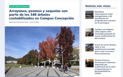 Arrayanes, peumos y sequoias son parte de los 348 árboles contabilizados en Campus Concepción