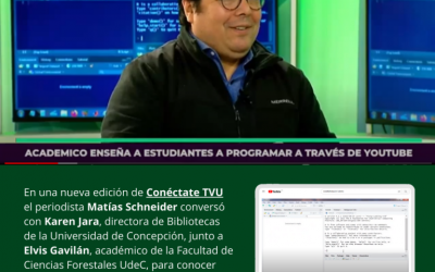 Entrevista al profesor Dr. Elvis Gavilán en el programa Conéctate de TVU sobre enseñanza de programación online