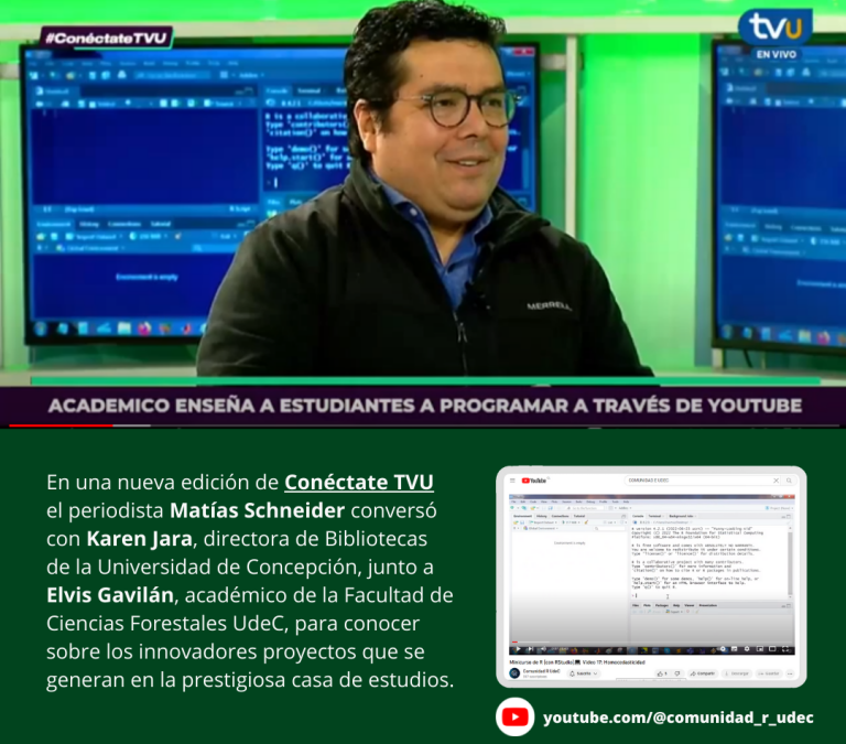 Entrevista al profesor Dr. Elvis Gavilán en el programa Conéctate de TVU sobre enseñanza de programación online