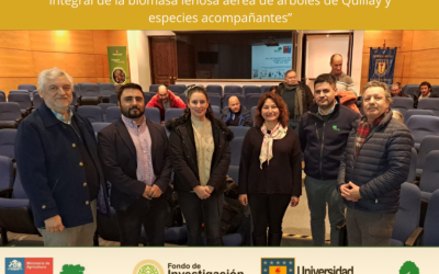 cierre del Proyecto FIBN 021/2017, denominado: “Desarrollo de funciones para el aprovechamiento integral de la biomasa leñosa aérea de árboles de Quillay y especies acompañantes”