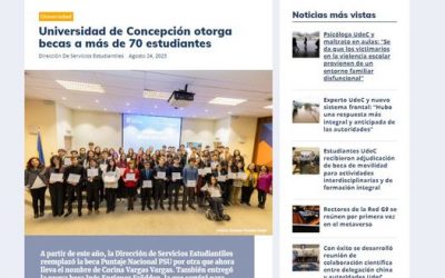 Ricardo Sepúlveda, quien obtuvo la beca “Enrique Molina G.