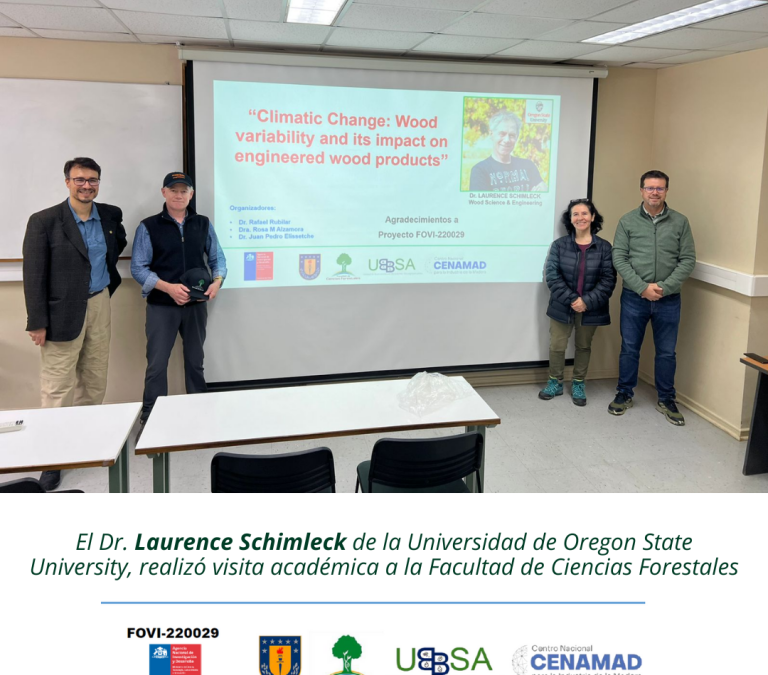 El Dr. Laurence Schimleck de la Universidad de Oregon State University, realizó visita académica a la Facultad de Ciencias Forestales