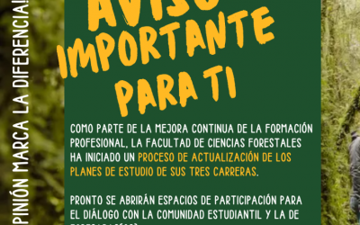 Queremos compartirles que la Facultad de Cs. Forestales inició el proceso de actualización de los Planes de Estudio de sus tres carreras.