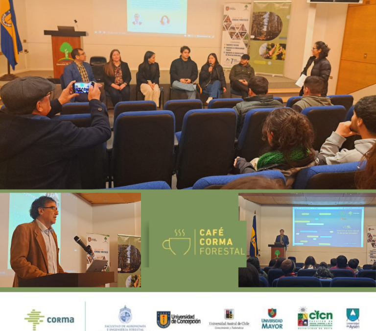 El primer Café Forestal de Corma de este 2024 se realizó en la Facultad de Ciencias Forestales UdeC