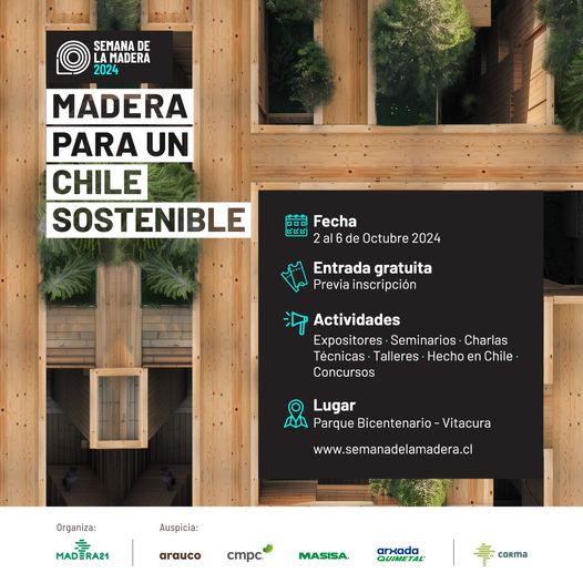 Del 2 al 6 de octubre estaremos participando en la Semana de la Madera 2024